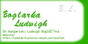 boglarka ludwigh business card